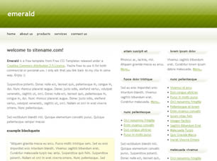 Emerald Free CSS Template