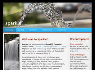 Sparkle Free Website Template