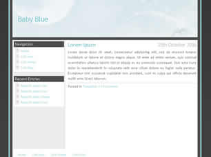 Baby Blue Free CSS Template