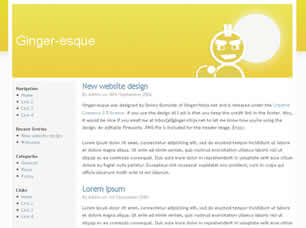 Ginger-esque Free Website Template
