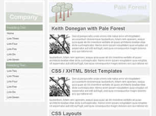 Pale Forest Free Website Template