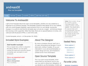 Andreas08 Free CSS Template