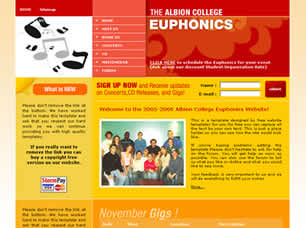 Euphonics Free Website Template