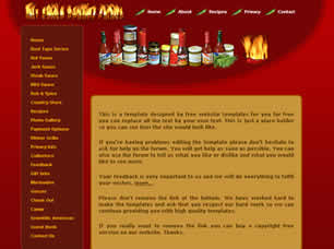 Hot Sauce Free Website Template