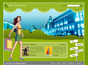 Red Tag Diva Free CSS Template