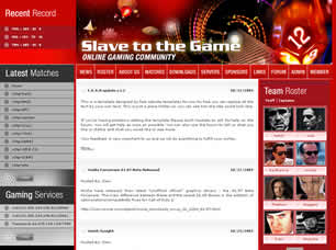 Slave to the Game Free Website Template