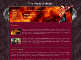 The Music Website Free Website Template