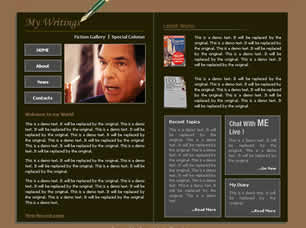 Book Author Free CSS Template