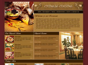 Chinese Cuisine Free Website Template