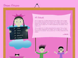 Dream Princess Free Website Template