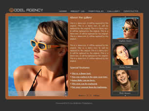 Model Agency Free Website Template