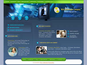 Web Technologies Free Website Template