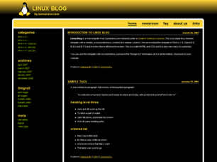 Linux Blog Free Website Template