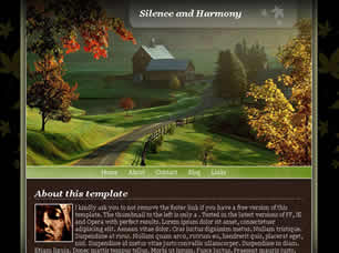 Silence and Harmony Free CSS Template