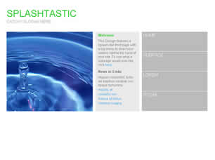Splashtastic Free Website Template