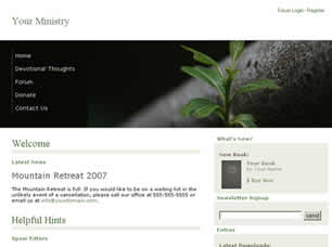 Your Ministry Free Website Template