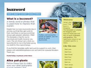 Buzzword Free Website Template