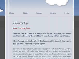 Clouds Up Free CSS Template