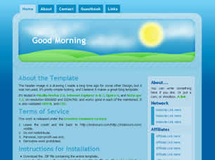 Good Morning Free Website Template