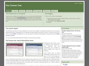 The Chosen One Free Website Template