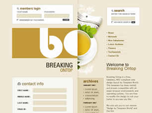 Breaking Ontop Free CSS Template