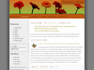 Floral Free Website Template