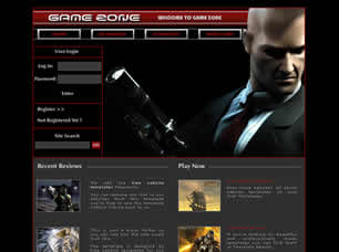 Game Zone Free Website Template