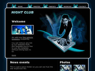 Night Club Free CSS Template