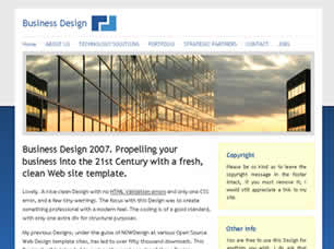 Business Design 2007 Free Website Template