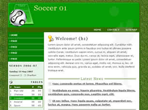 Soccer 01 Free Website Template
