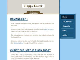 Happy Easter Free Website Template