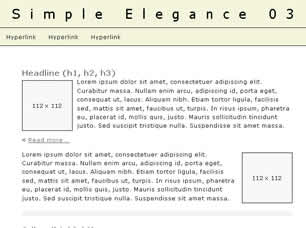 Simple Elegance 03 Free Website Template