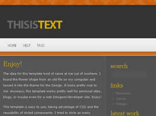 ThisIsText Free Website Template