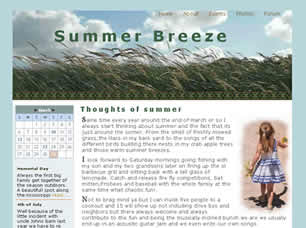 Summer Breeze Free Website Template