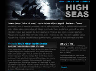 High Seas Free Website Template
