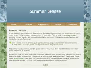 Summer Breeze Free Website Template