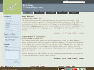 Tidy Blog Free CSS Template