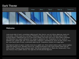 Dark Theme Free CSS Template