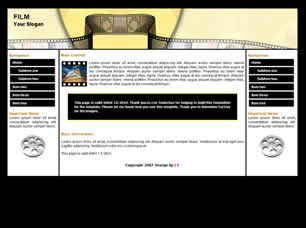 Film Free Website Template