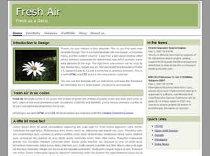 Fresh Air Free CSS Template