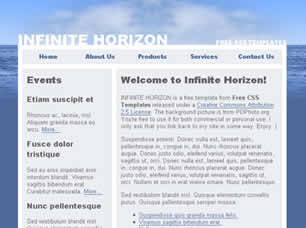 Infinite Horizon Free Website Template