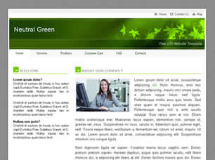 Neutral Green Free Website Template