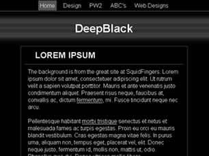 DeepBlack Free Website Template