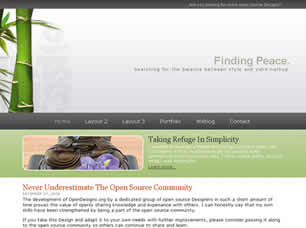 Finding Peace Free Website Template