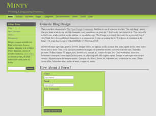 Minty Free Website Template