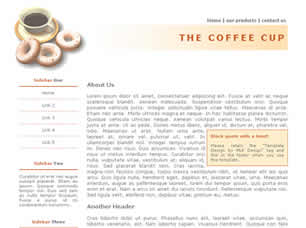The Coffee Cup Free CSS Template