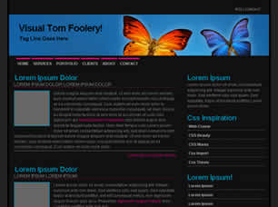 Visual Tom Foolery Free Website Template
