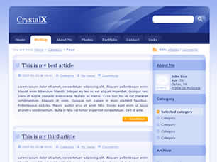 CrystalX Free Website Template