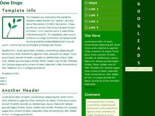 Dew Drops Free CSS Template