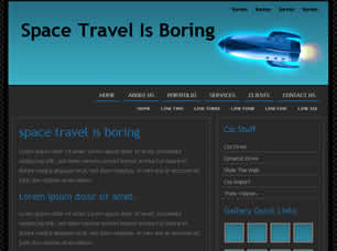 Space Travel Is Boring Free Website Template